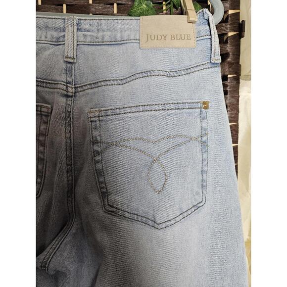 Judy Blue Retro Wide Light Wash Denim Jeans Size 3/26 - Picture 4 of 4
